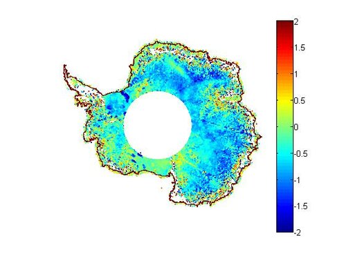 mean_penetration_depth Envisat and Icesat comparison over the Antarctic ice sheet :